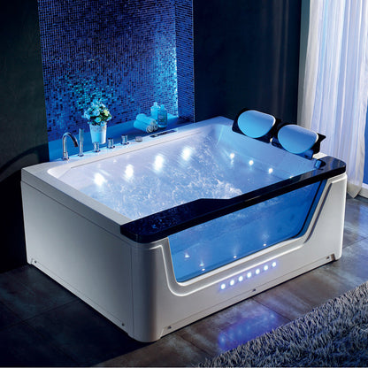 AquaVista™ Luxury Glass Whirlpool Bathtub
