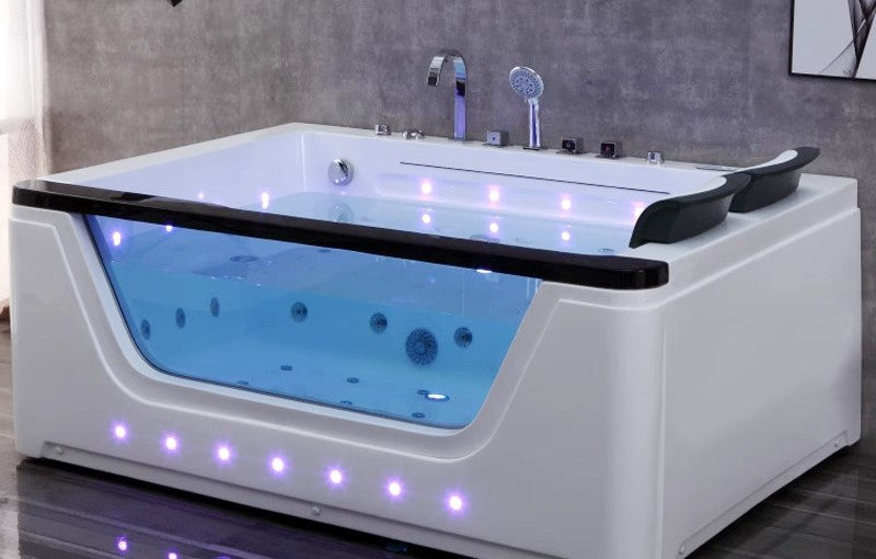 AquaVista™ Luxury Glass Whirlpool Bathtub