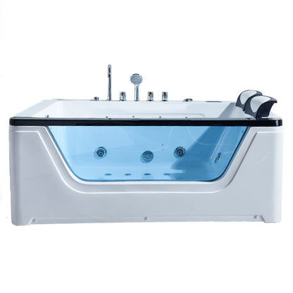 AquaVista™ Luxury Glass Whirlpool Bathtub