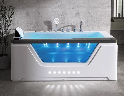 AquaVista™ Luxury Glass Whirlpool Bathtub